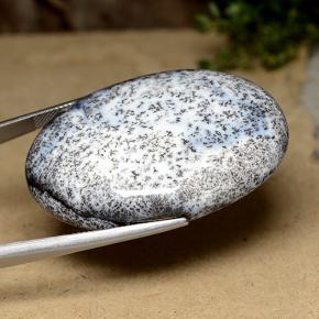 Ágata Dendrítica Multicolorido Natural 104.78ct, Corte Oval, Opaco