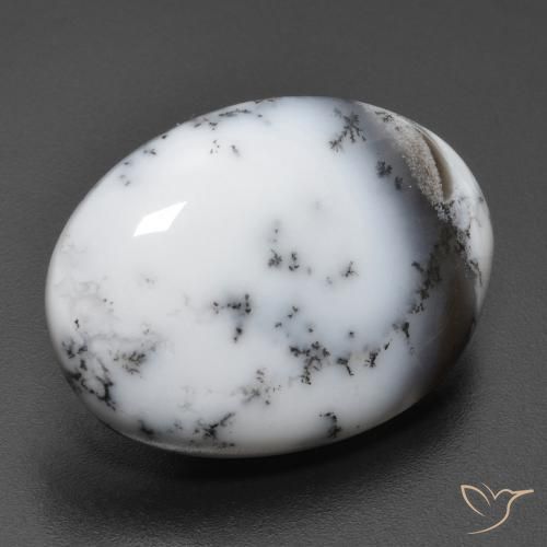 Ágata Dendrítica Multicolorido Natural 15.40ct, oval, Opaco