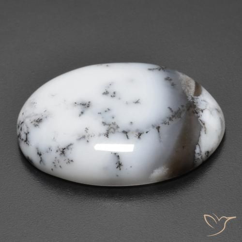 Ágata Dendrítica Multicolorido Natural 15.40ct, oval, Opaco