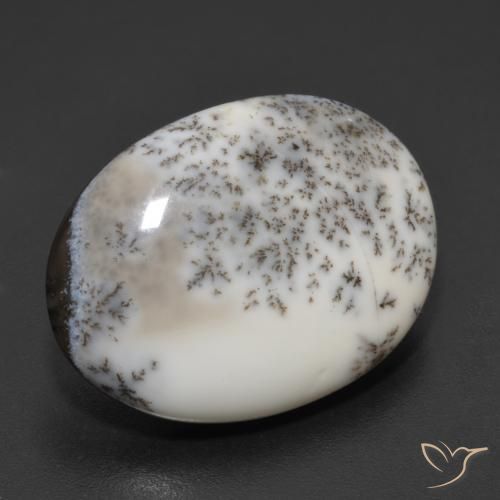 Ágata Dendrítica Multicolorido Natural 9.34ct, oval, Opaco