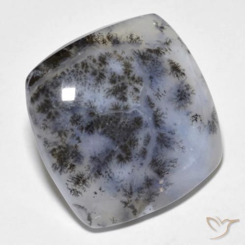Ágata Dendrítica Multicolorido Natural 18.18ct, Almofada, Translúcido