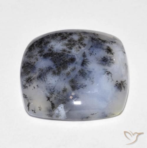Ágata Dendrítica Multicolorido Natural 18.18ct, Almofada, Translúcido