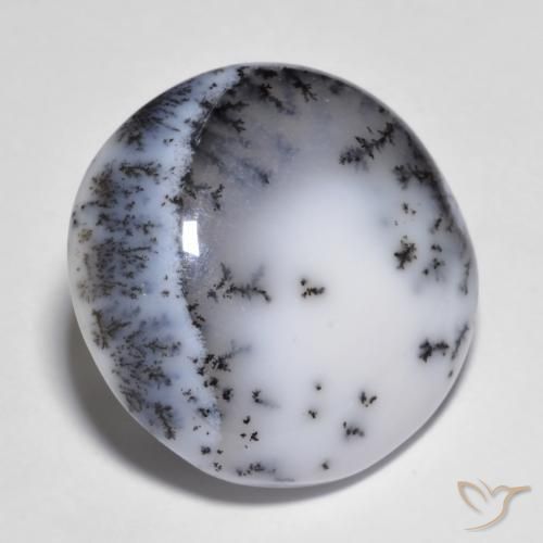 Ágata Dendrítica Multicolorido Natural 14.83ct, Corte Redondo, Opaco
