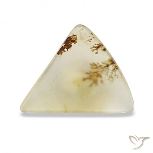 2.11ct Multicolorido Ágata Dendrítica, Trilhão, Transparente