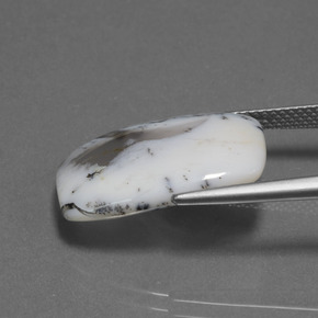 Calcedônia Dendrítica Multicolorido Natural 10.32ct, Almofada cortada, Translúcido