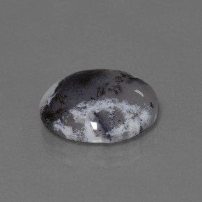 Calcedônia dendrítica multicolorido natural 7,64ct, corte redondo, translúcido