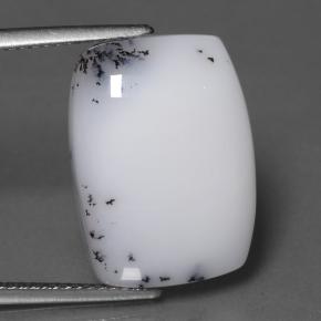 Calcedônia Dendrítica Multicolorido Natural 10.95ct, Almofada cortada, Opaco