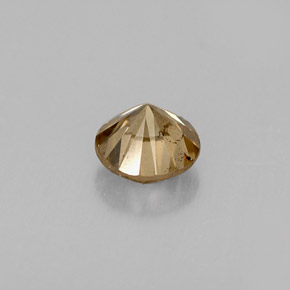 Diamante marrom natural 0,47ct, corte redondo, VS