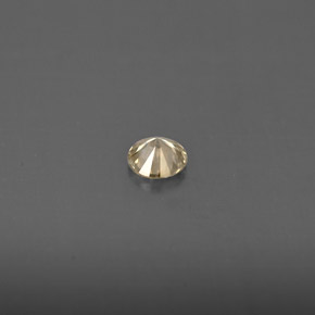 Diamante amarelo natural 0,14ct, corte redondo, VS