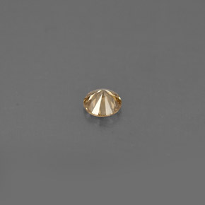Diamante champanhe Natural 0.15ct, Corte Redondo, VS