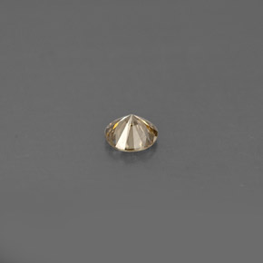 Diamante amarelo natural 0,17ct, corte redondo, VVS-VS