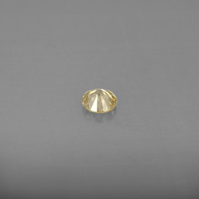 Diamante amarelo natural 0,18ct, corte redondo, VS