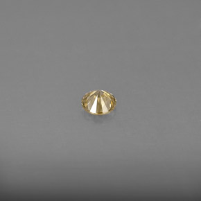 Diamante amarelo natural 0,17ct, corte redondo, VS