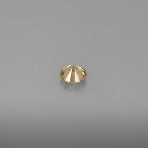 Diamante amarelo natural 0,20ct, corte redondo, VS