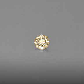 Diamante champanhe Natural 0.16ct, Corte Redondo, VS