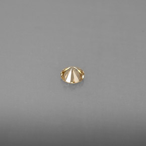 Diamante amarelo natural 0,14ct, corte redondo, VS