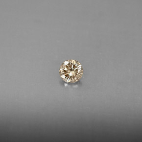 Diamante champanhe Natural 0.14ct, Corte Redondo, VS