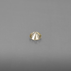 Diamante amarelo natural 0,16ct, corte redondo, VS
