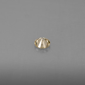 Diamante amarelo natural 0,21ct, corte redondo, VS