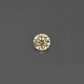 Diamante champanhe Natural 0.18ct, Corte Redondo, VS