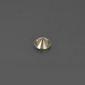 Diamante amarelo natural 0,17ct, corte redondo, VS