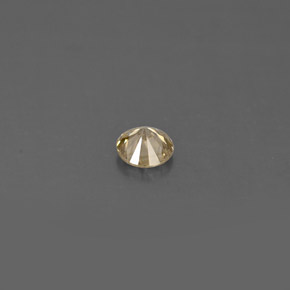 Diamante amarelo natural 0,17ct, corte redondo, VS
