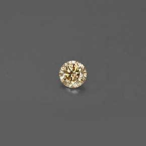 Diamante Marrom Natural 0.14ct, Corte Redondo, VS