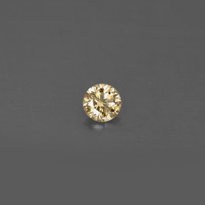 Diamante Marrom Natural 0.14ct, Corte Redondo, VS
