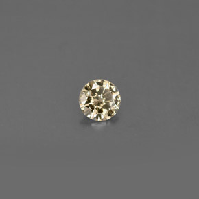 Diamante marrom natural 0,16ct, corte redondo, VS