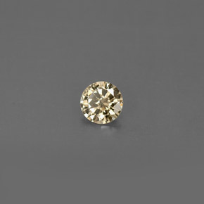 Diamante marrom natural 0,16ct, corte redondo, VS