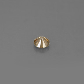 Diamante amarelo natural 0,17ct, corte redondo, VS
