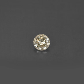 Diamante amarelo natural 0,16ct, corte redondo, VS
