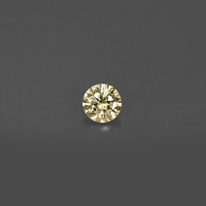 Diamante amarelo natural 0,15ct, corte redondo, VS