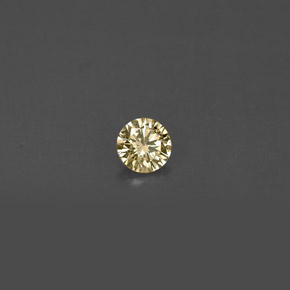Diamante amarelo natural 0,15ct, corte redondo, VS