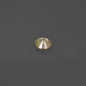 Diamante amarelo natural 0,15ct, corte redondo, VS
