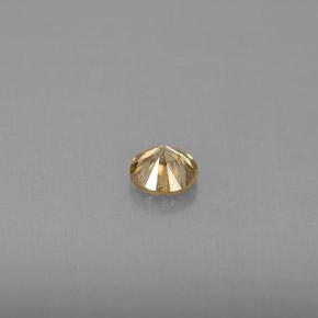 Diamante amarelo natural 0,24ct, corte redondo, VS
