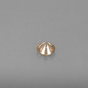 Diamante champanhe Natural 0.18ct, Corte Redondo, VS