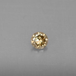 Diamante champanhe Natural 0.23ct, Corte Redondo, VS