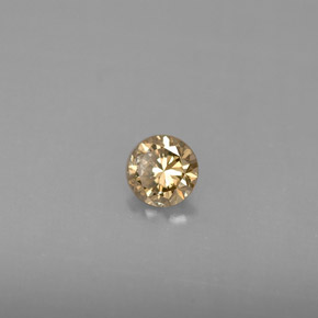 Diamante champanhe Natural 0.23ct, Corte Redondo, VS