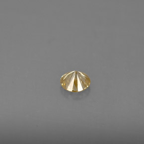 Diamante amarelo natural 0,19ct, corte redondo, VS