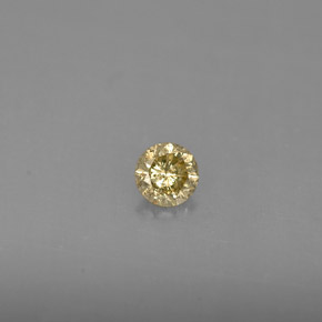 Diamante champanhe Natural 0,16ct, Corte Redondo, VS