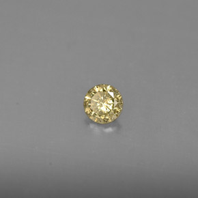 Diamante champanhe Natural 0,16ct, Corte Redondo, VS