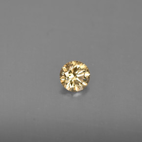 Diamante champanhe natural 0,22ct, corte redondo, VS