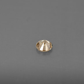 Diamante amarelo natural 0,14ct, corte redondo, VS