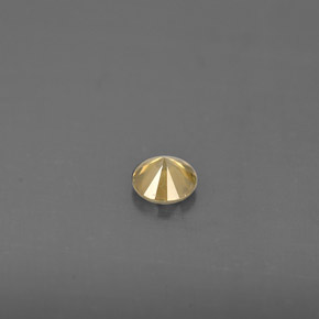 Diamante amarelo natural 0,17ct, corte redondo, VS