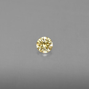 Diamante champanhe Natural 0.13ct, Corte Redondo, VS