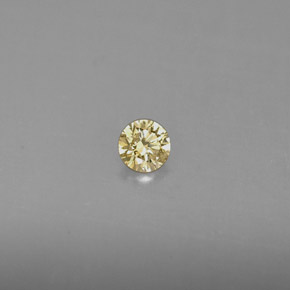 Diamante champanhe Natural 0.13ct, Corte Redondo, VS