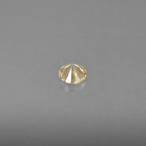 Diamante amarelo natural 0,17ct, corte redondo, VS