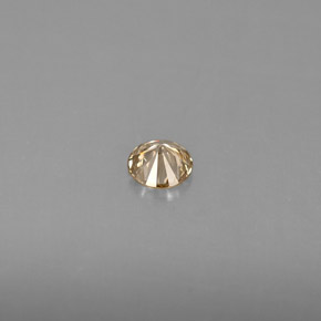 Diamante amarelo natural 0,18ct, corte redondo, VS