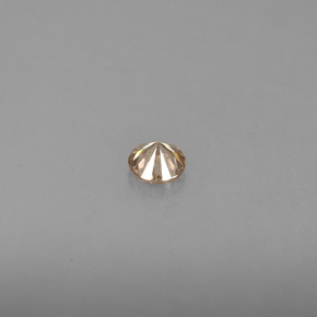 Diamante amarelo natural 0,16ct, corte redondo, VS
